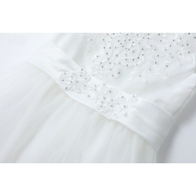 Sleeveless Kids Girl Girls' Dress Flower Wedding