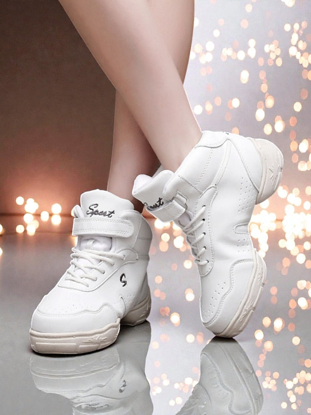 Women's Professional Dance Sneakers - Cushioned High-Top