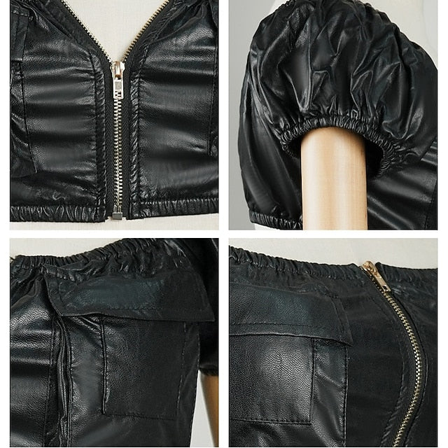 Sexy Punk & Gothic Crop Top Bustier Fancy Dress Women's