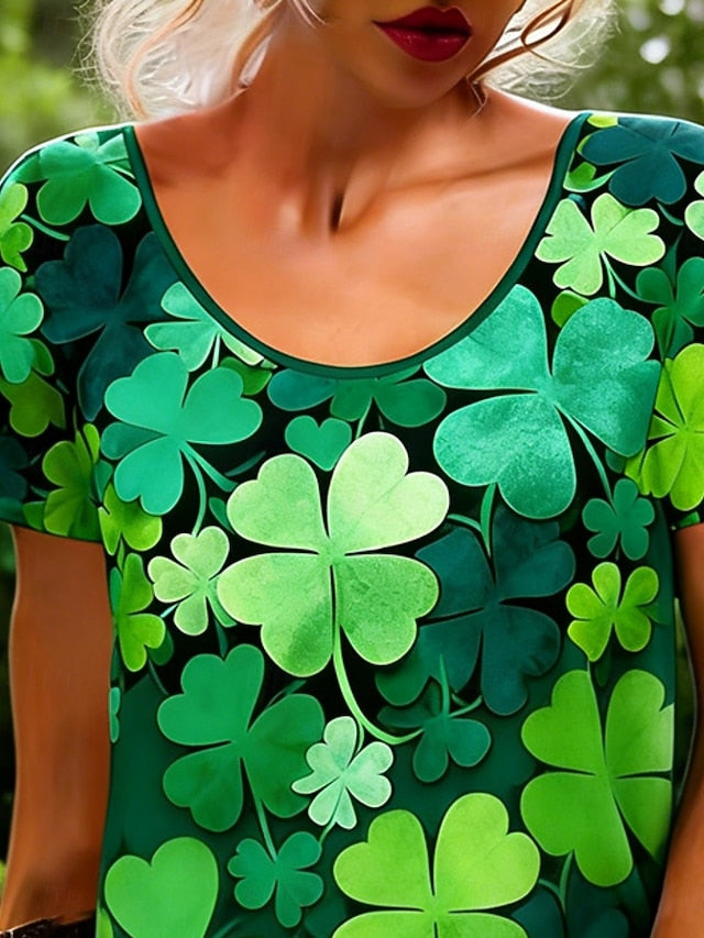 St. Patrick's Day Women's Mini Dress Casual Dress T