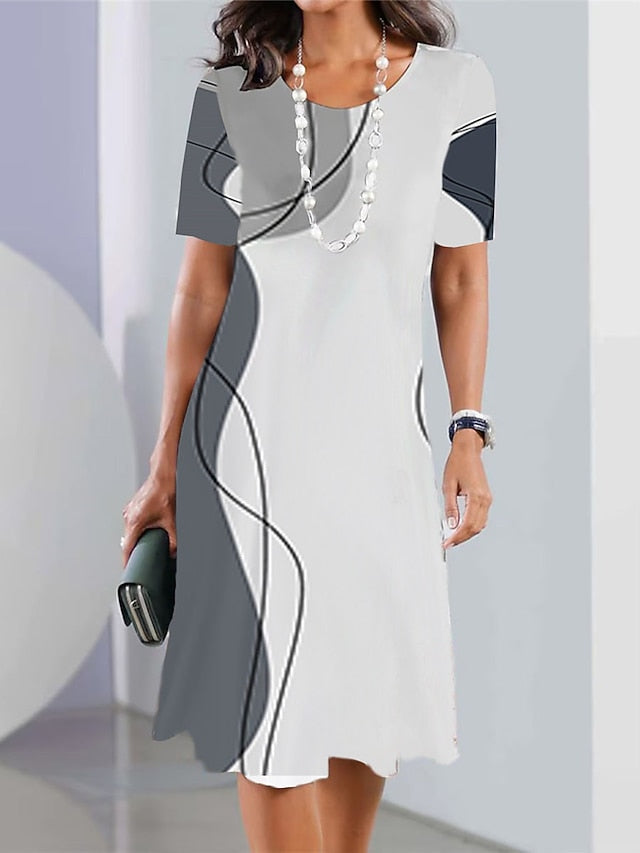 Women's Mini Dress T Shirt Dress Tee Dress Sundress Summer