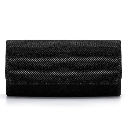 Glitter Women's Clutch – Elegant Silver Evening Purse