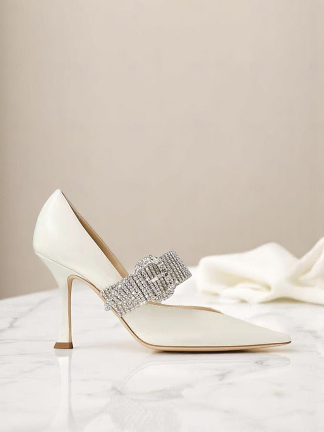 with Slingback Women's Pumps Rhinestone-Embellished