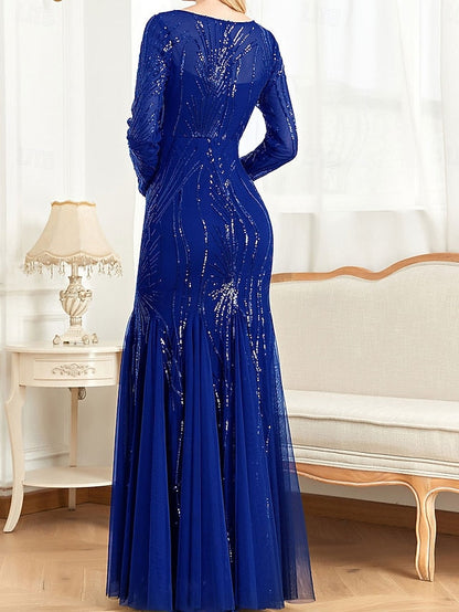 Crew the Party Floor Bride Dress of Mother Elegant Neck