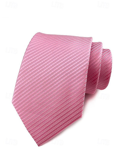 satin Men's tie striped