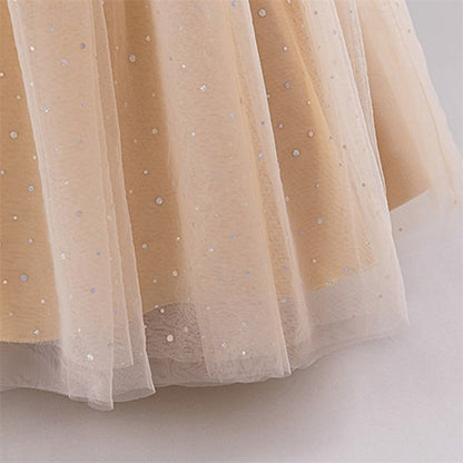 Flower Girls' Dress Kids Party Color Girl Block