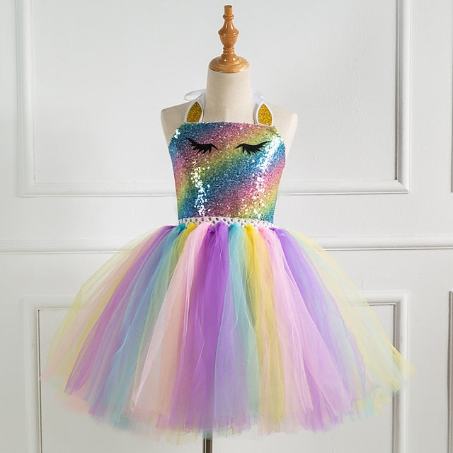 Dress New Vacation Cosplay Unicorn Movie Girls'