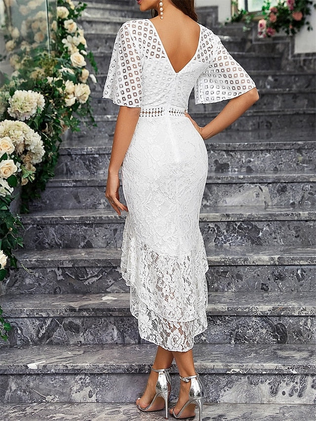 Elegant the Mother of Simple Crew Dress Party Bride Neck