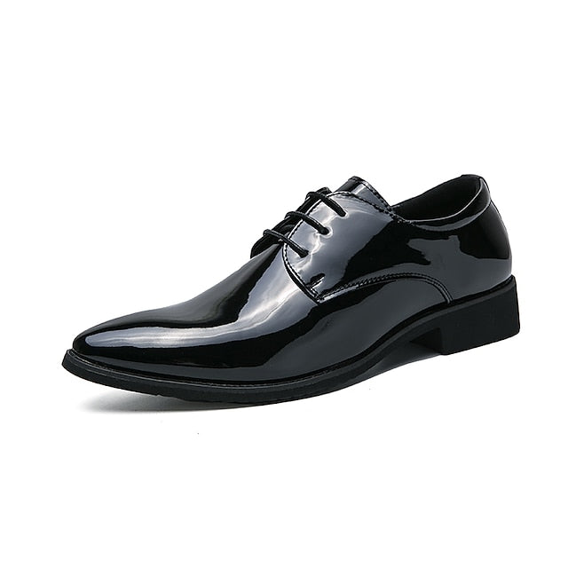 Shoes – Leather Shiny Men's Oxford Formal Patent