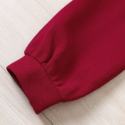 Dress Pieces Long Kids Block Set 2 Girls' Suits Color