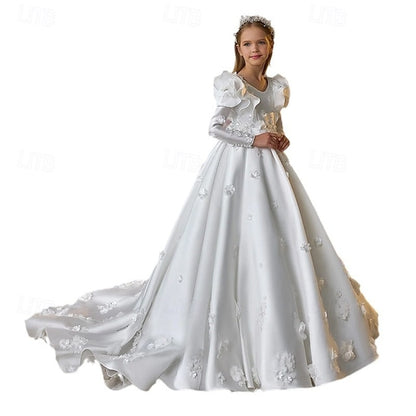 Communion Flower Dress Girls' Girl Formal First