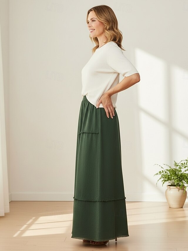 70% Linen Women's Linen Skirts Cotton Linen Skirts Casual