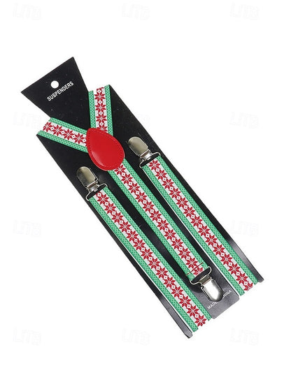 with Men's Christmas Suspenders Snowman