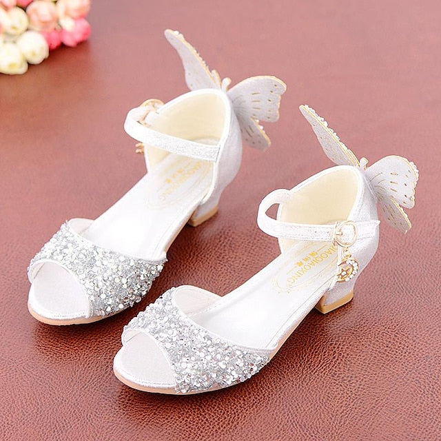 – Butterfly Sparkly Shoes Princess Glittery Girls'