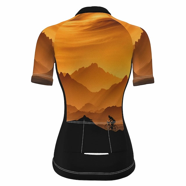 Women's Cycling Jersey 3D Nature & Landscapes Funny