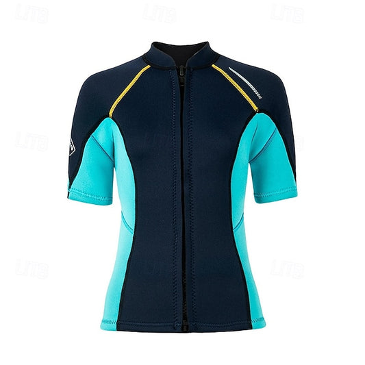 Women's 1.5mm Neoprene Wetsuit Top Thermal Full Body Suit