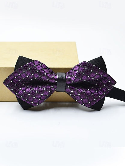with Men's Tie Christmas Pattern Bow Geometric