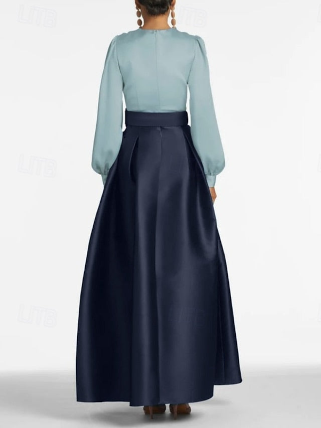 Evening Floor Split Formal A-Line Guest Wedding High Gown Dress