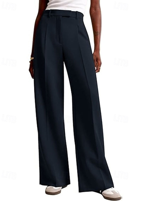 Women's Wide Leg Dress Pants Fashion Work Full Length