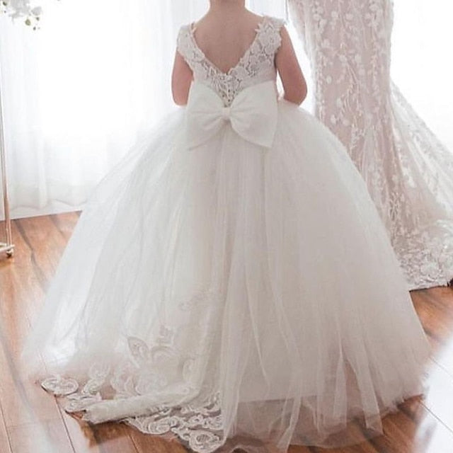 First Girls' Communion Girl Dress Flower Party