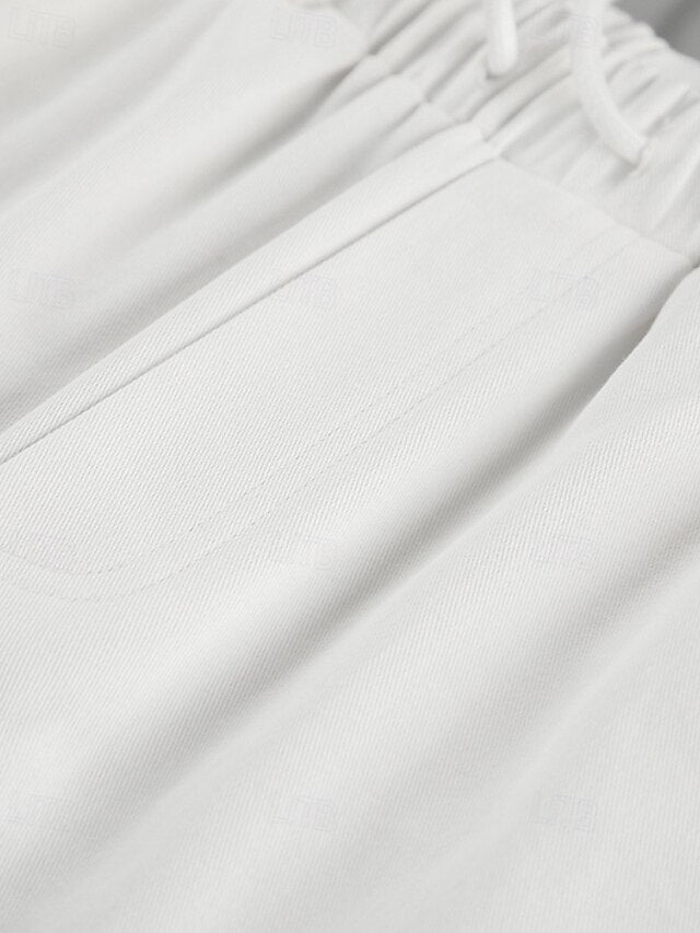 Women's Wide Leg Chinos Straight Vacation Streetwear Basic