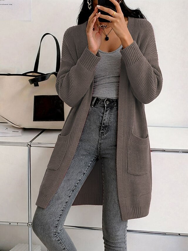 Women's Sweater Cardigan Fashion Streetwear Casual Pure