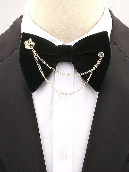 and Velvet Chain Men's Detail – Bow Tie Crown with