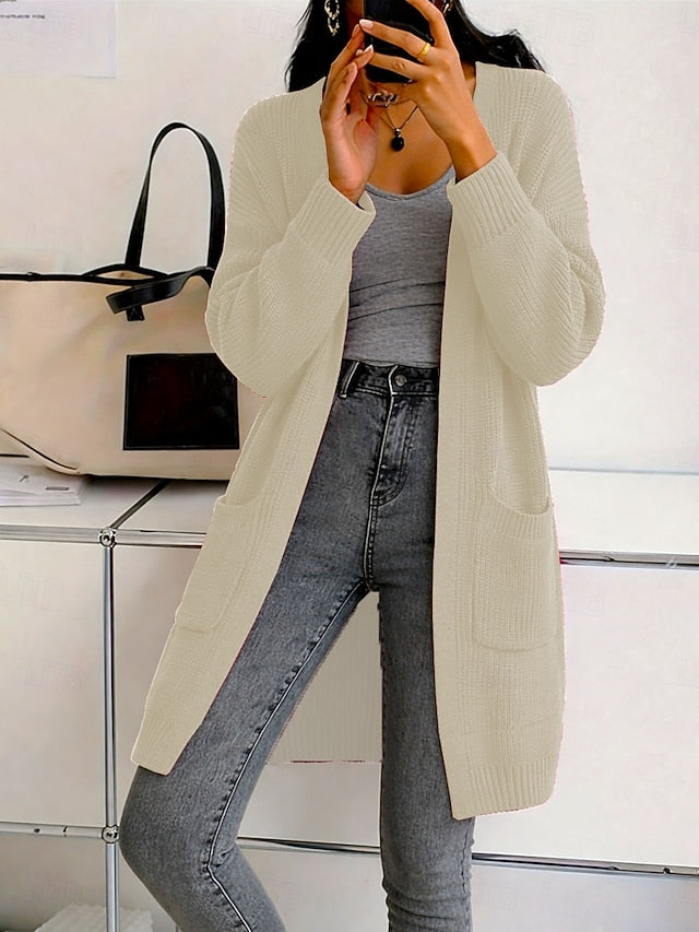 Women's Sweater Cardigan Fashion Streetwear Casual Pure