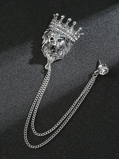 Christmas Men's with Brooch Lapel Deer Pin