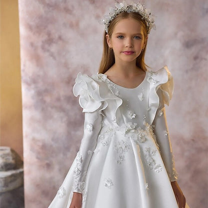 Communion Flower Dress Girls' Girl Formal First