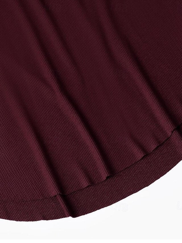Women's Raglan T Shirt Sports T-Shirt Knit Tee Textured