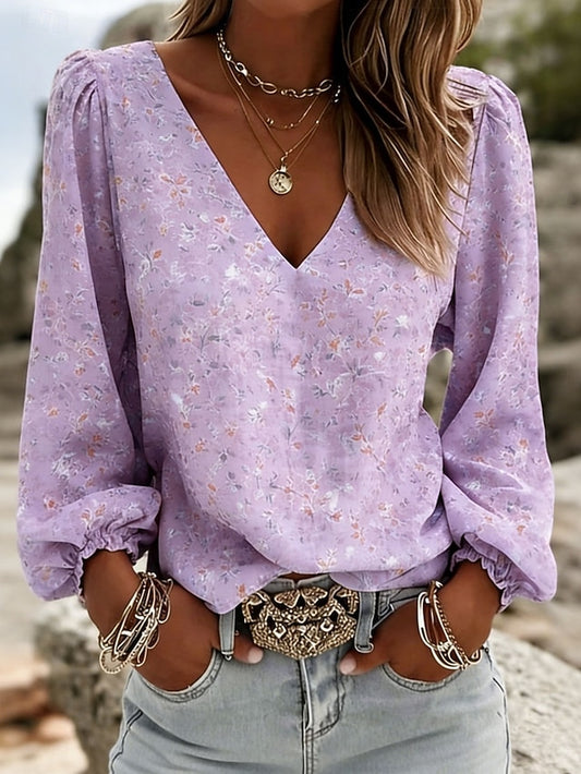 Women's Shirt Boho Shirt Floral Graphic Elegant Bohemia