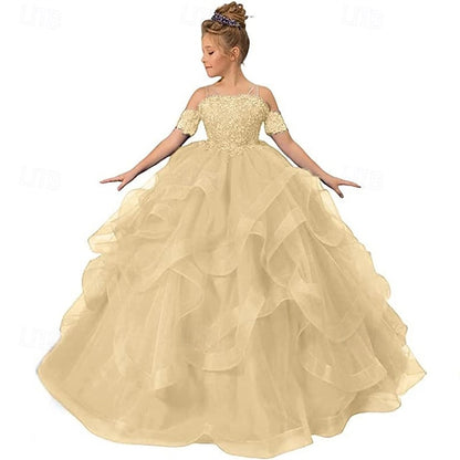 Girls' Princess Kid's Dress Girl Flower