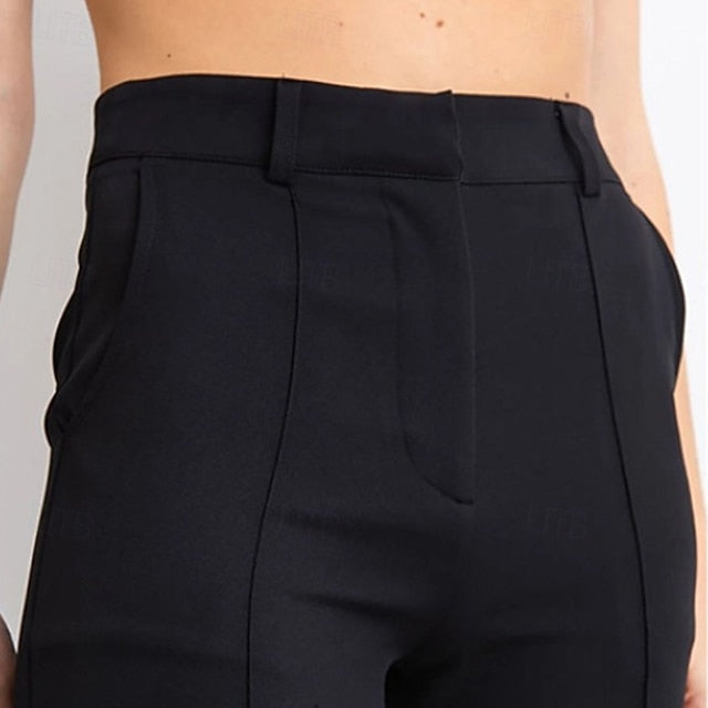 Women's Wide Leg Dress Pants Streetwear Casual Full Length