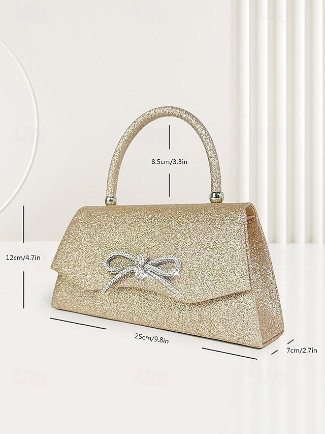 with Clutch Sparkling Women's Evening Glitter Elegant