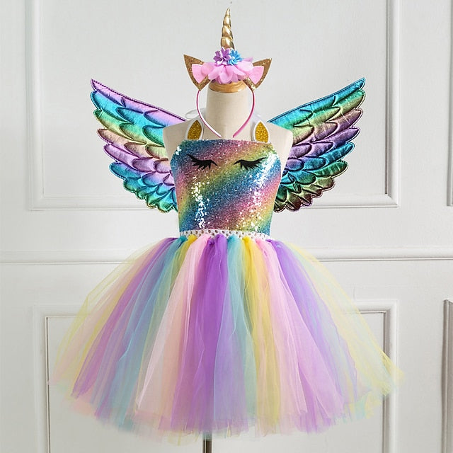 Dress New Vacation Cosplay Unicorn Movie Girls'