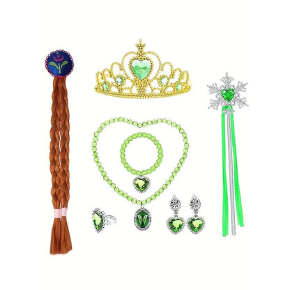 Theme Party Princess Fairytale Girl Frozen Anna Flower Dress