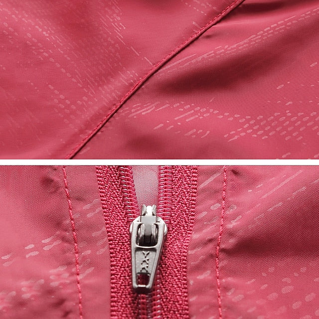 Women's Men's Waterproof Hiking Raincoat UPF 50+ UV
