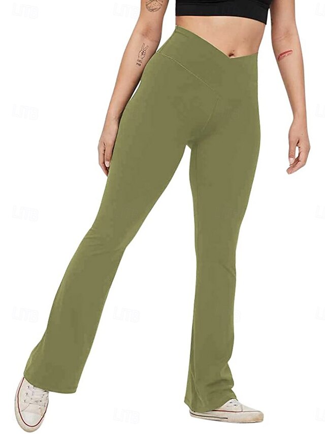 Women's Trousers Flare Leggings Fashion Streetwear Basic