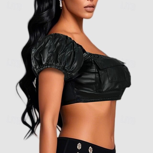 Sexy Punk & Gothic Crop Top Bustier Fancy Dress Women's