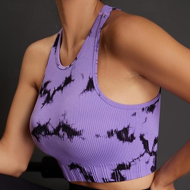 Women's Yoga Top Crew Neck Quick Dry Breathable Cropped