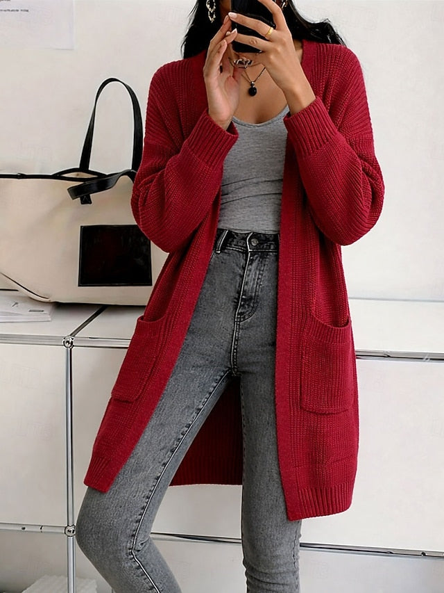 Women's Sweater Cardigan Fashion Streetwear Casual Pure