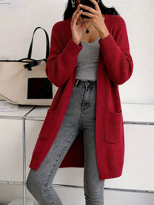 Women's Sweater Cardigan Fashion Streetwear Casual Pure