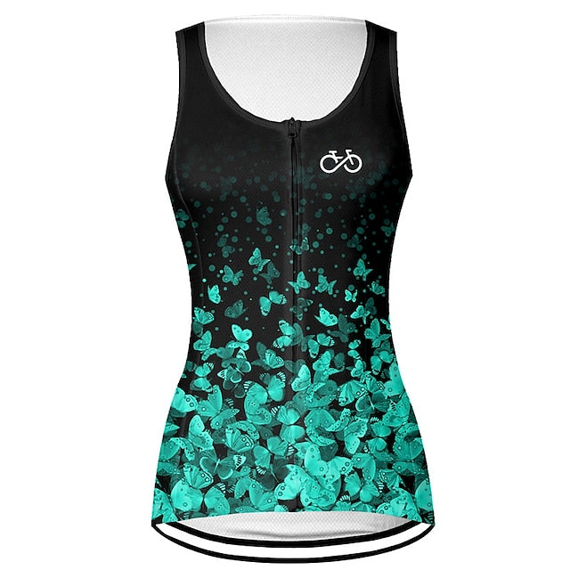 Women's Cycling Vest Cycling Jersey Graphic Butterfly