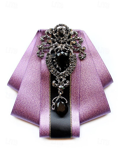 Tie Bow Christmas Satin Men's Diamond-Accent - Elegant