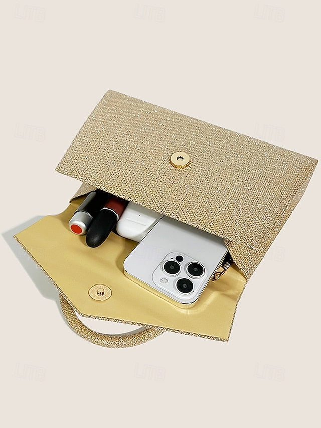 Clutch Bags Bag Evening Flap Polyester Women's Shoulder