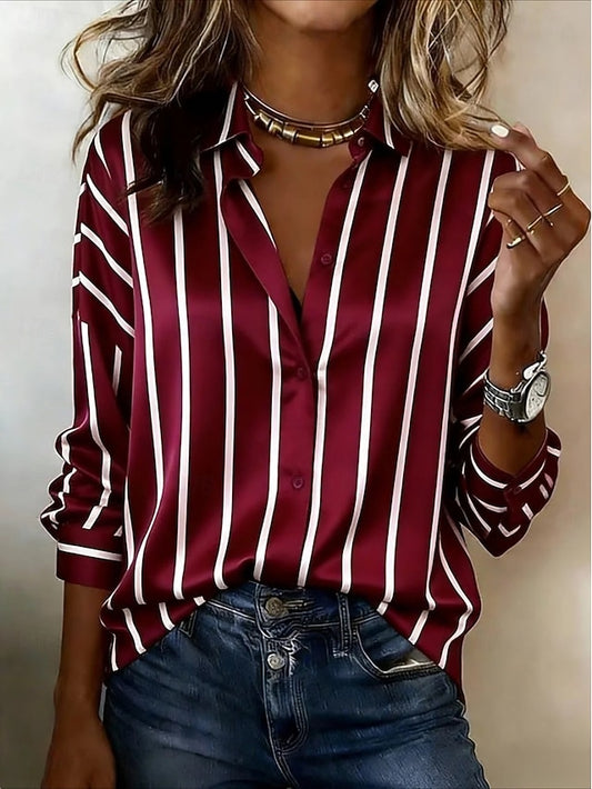 Women's Shirt Graphic Geometric Color Block Vintage Stylish