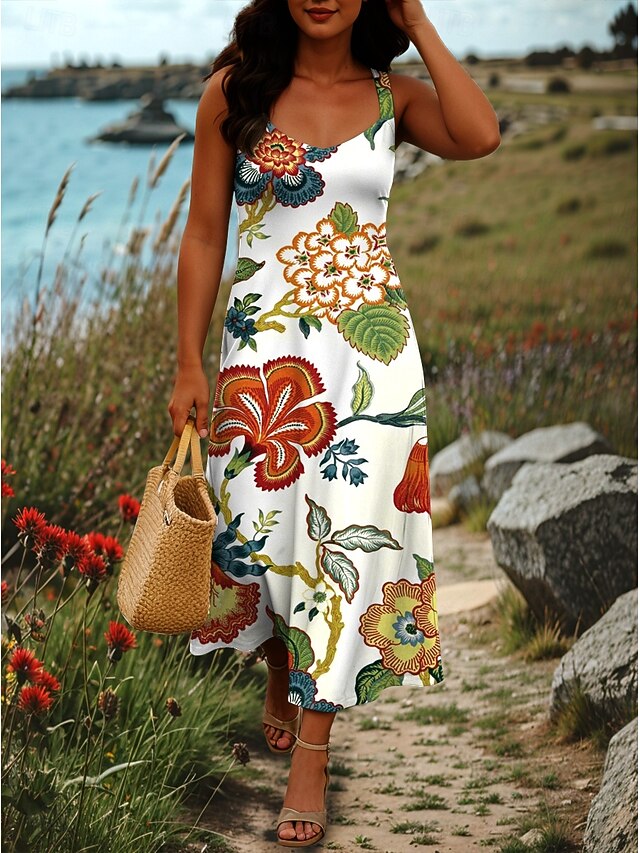 Women's Maxi Dress A Line Dress Off The Shoulder Dress