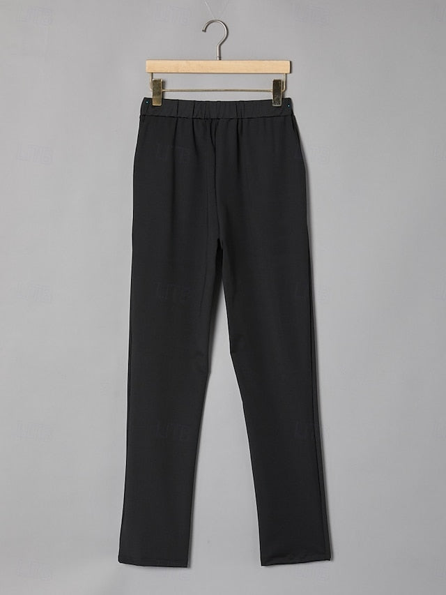 Women's Blazer Trousers Long Sleeve Shirt Collar Graphic