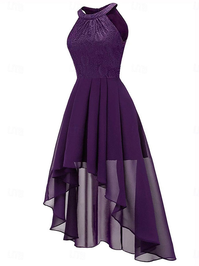 Women's Midi Dress Chiffon Dress A Line Dress Elegant